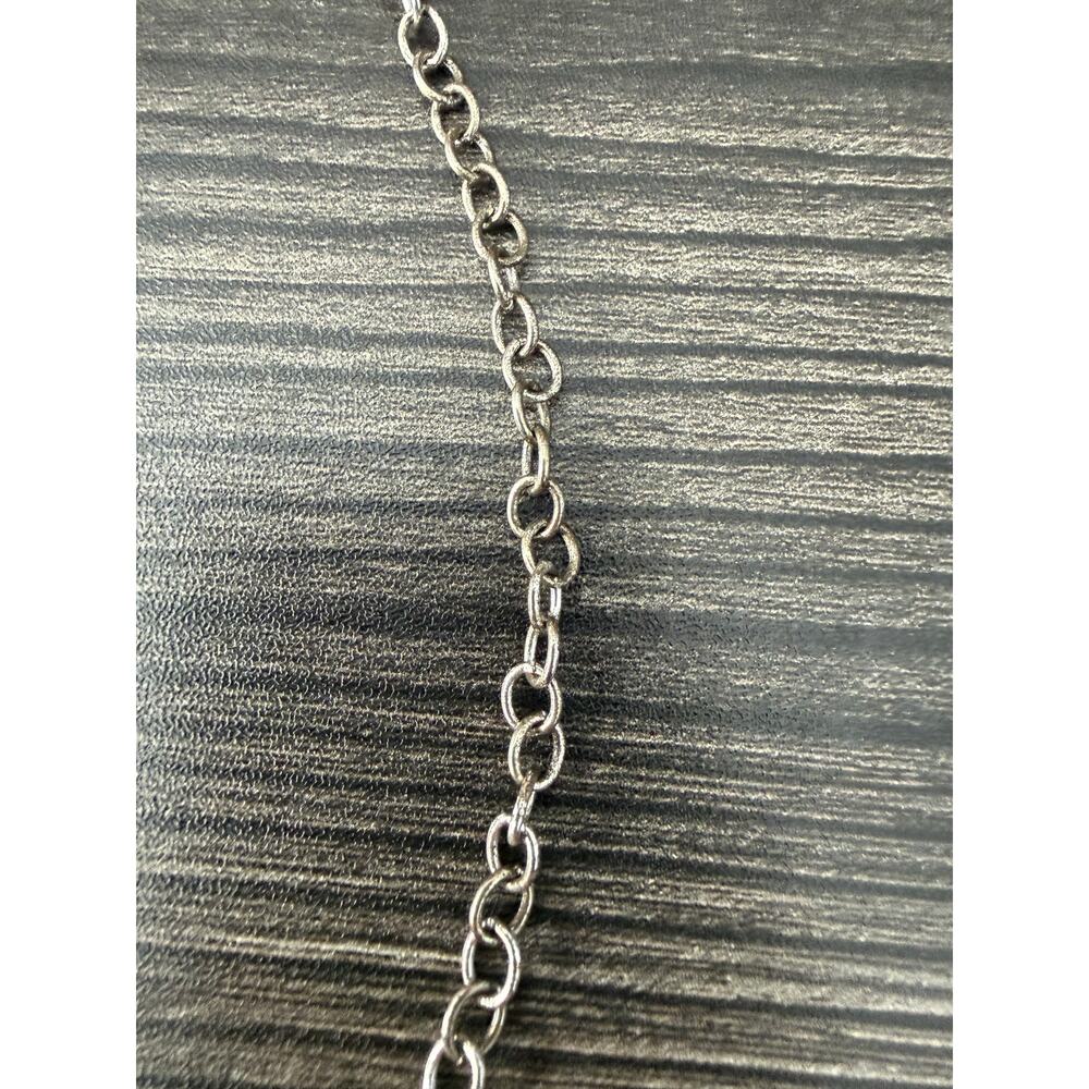Daisy Chain & Rhinestone Layered Necklace - Picture 2 of 5